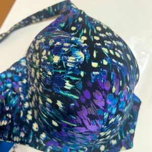 Ambrielle 36DDD Bra Teal/Prpl/Blk/White